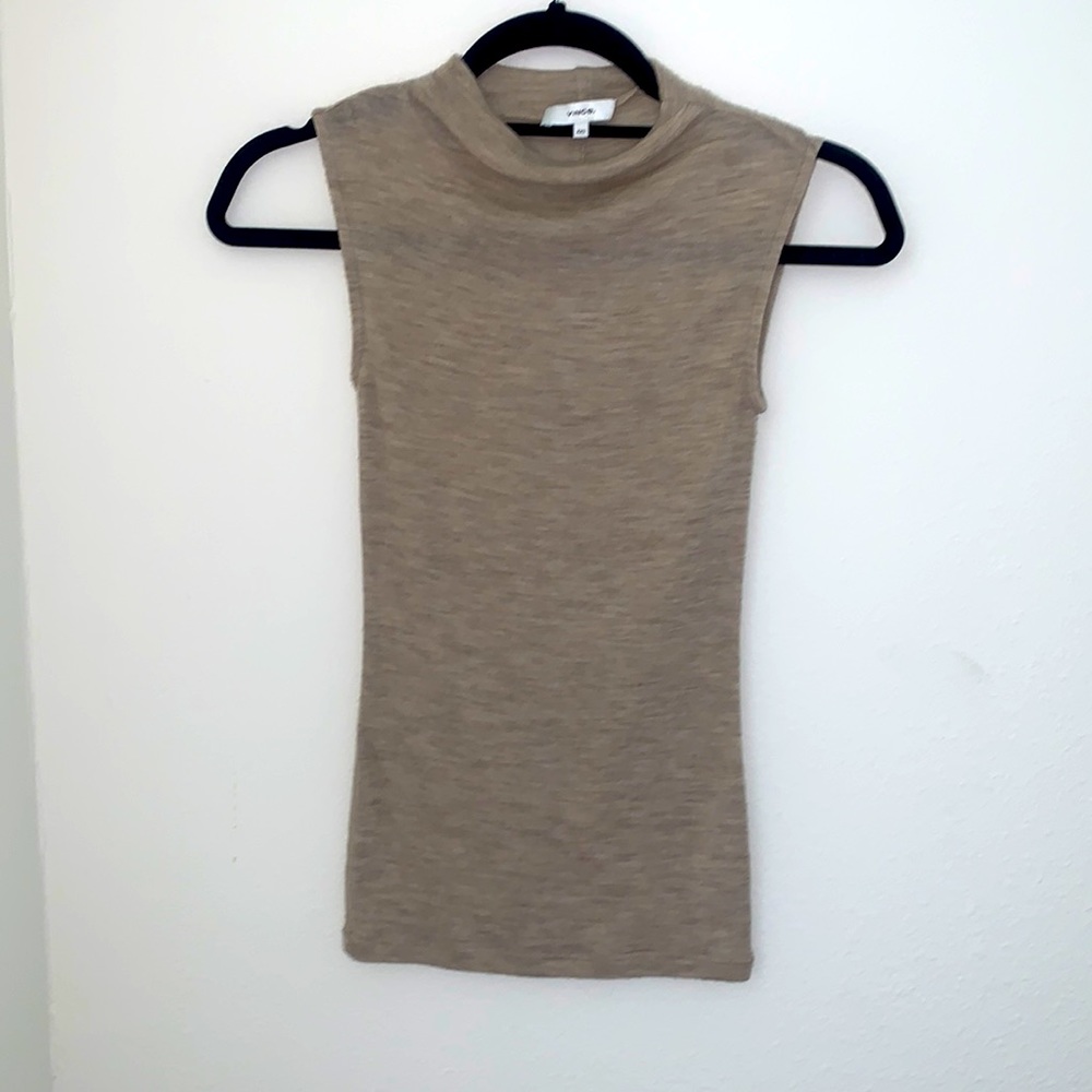 Vince Oatmeal mock turtleneck